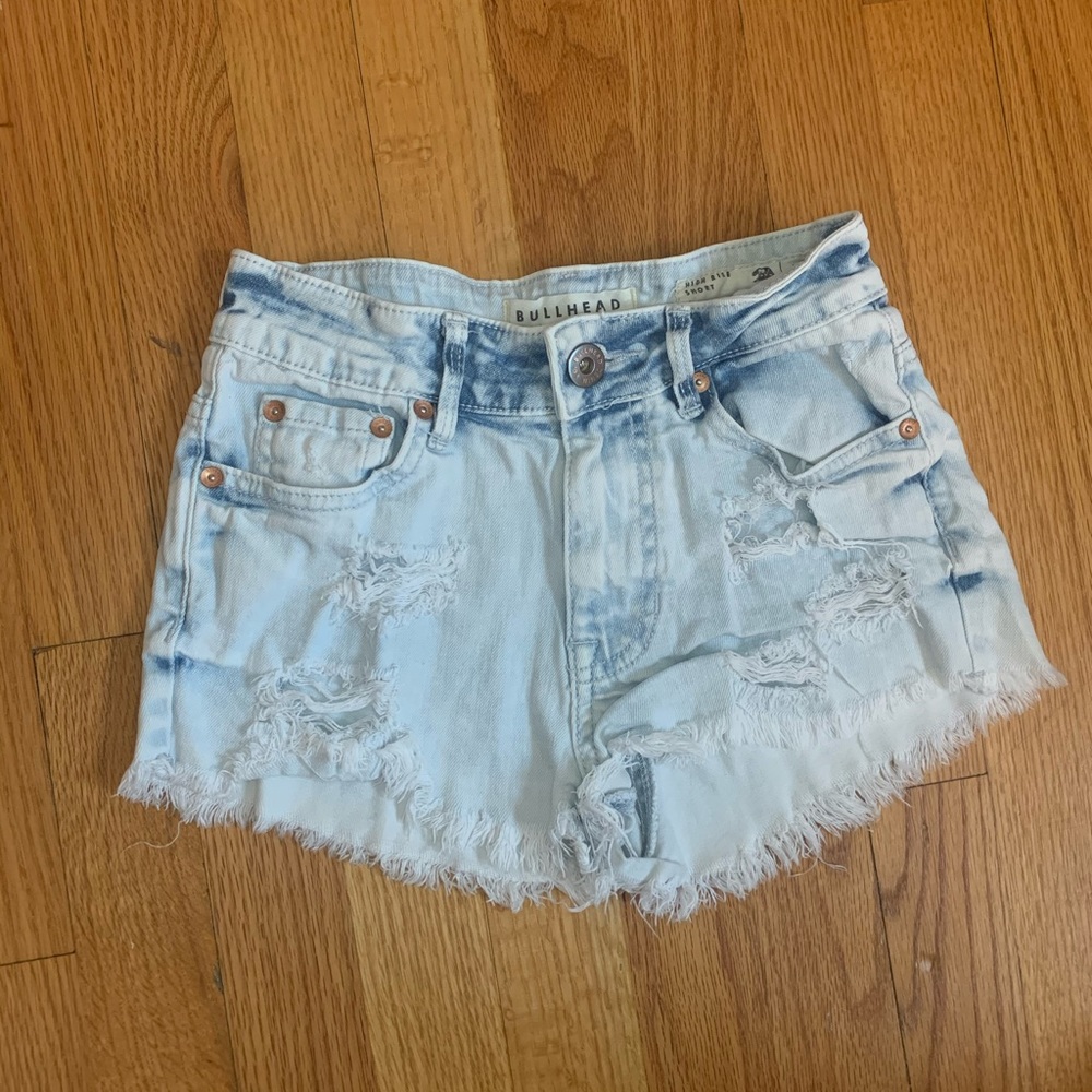 High Rise Denim Short